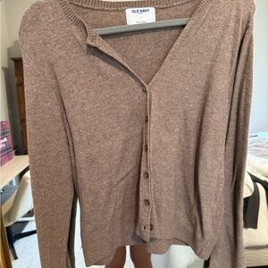 Old Navy Women's Tan Cardigan Sweater